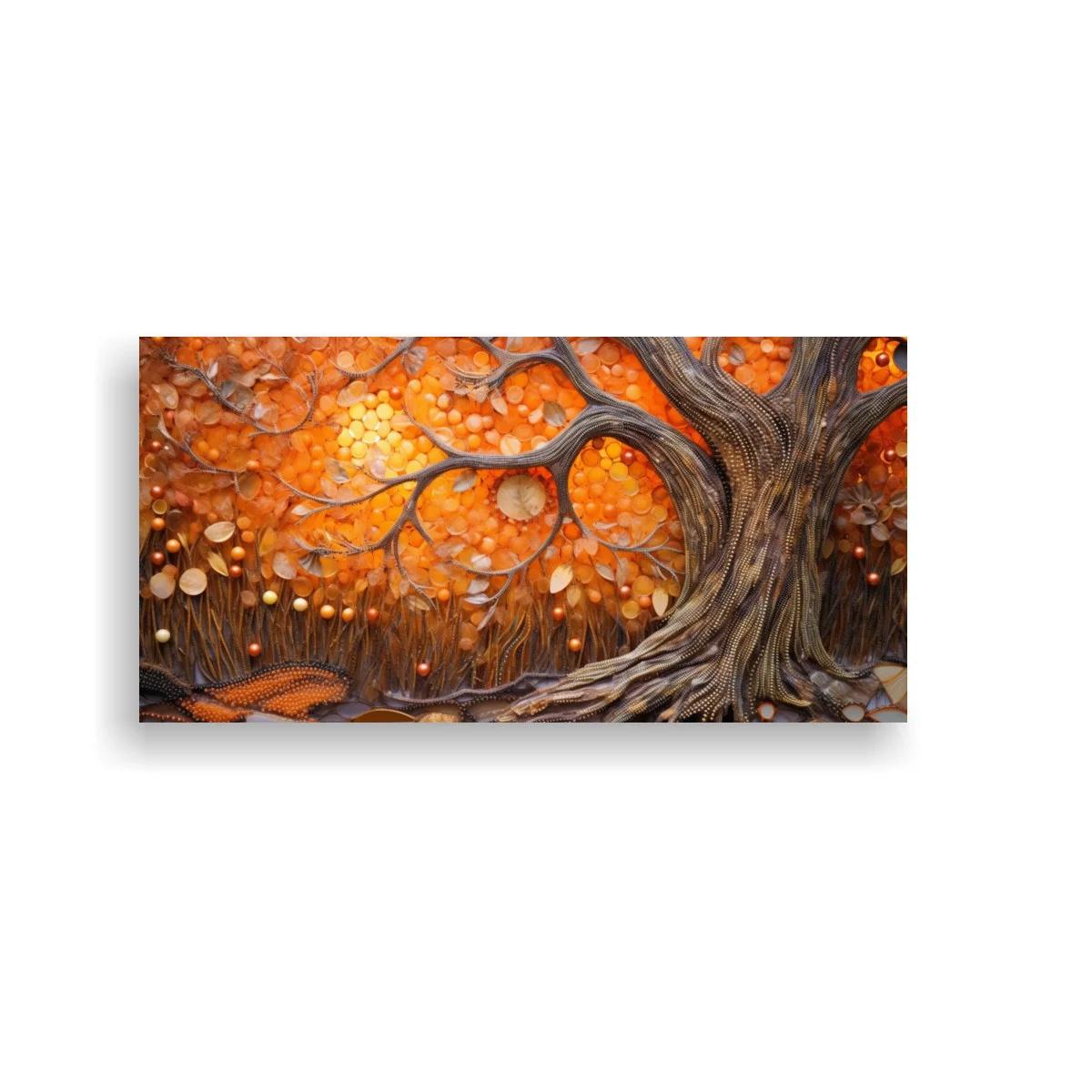 Cuadro árbol otoñal de tronco retorcido — imagen principal
