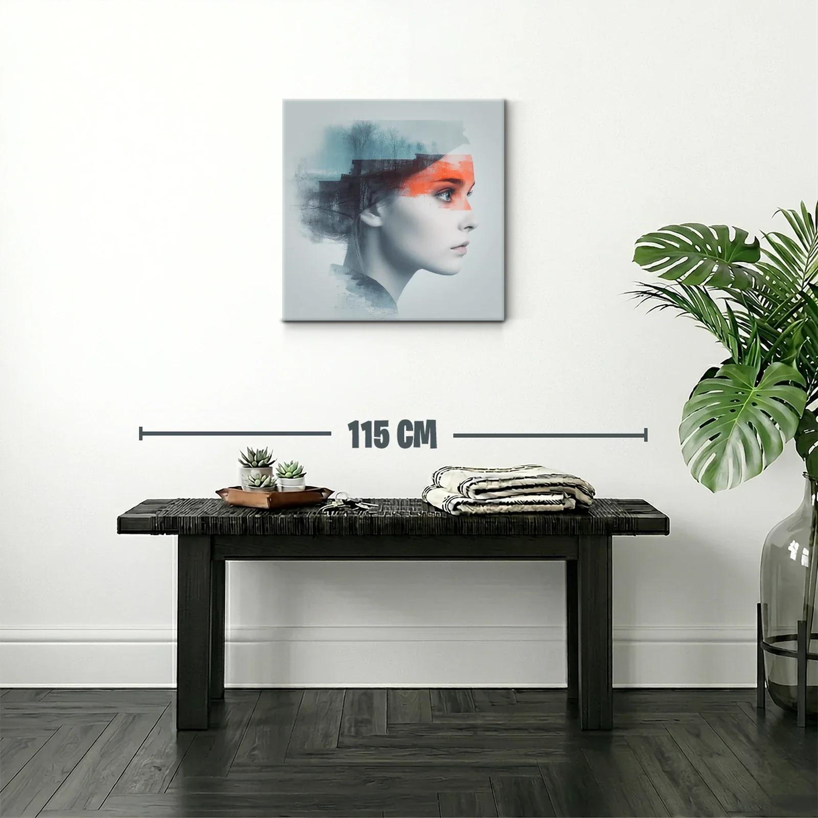 Retrato conceptual femenino con toques urbanos y naturaleza — miniatura 2