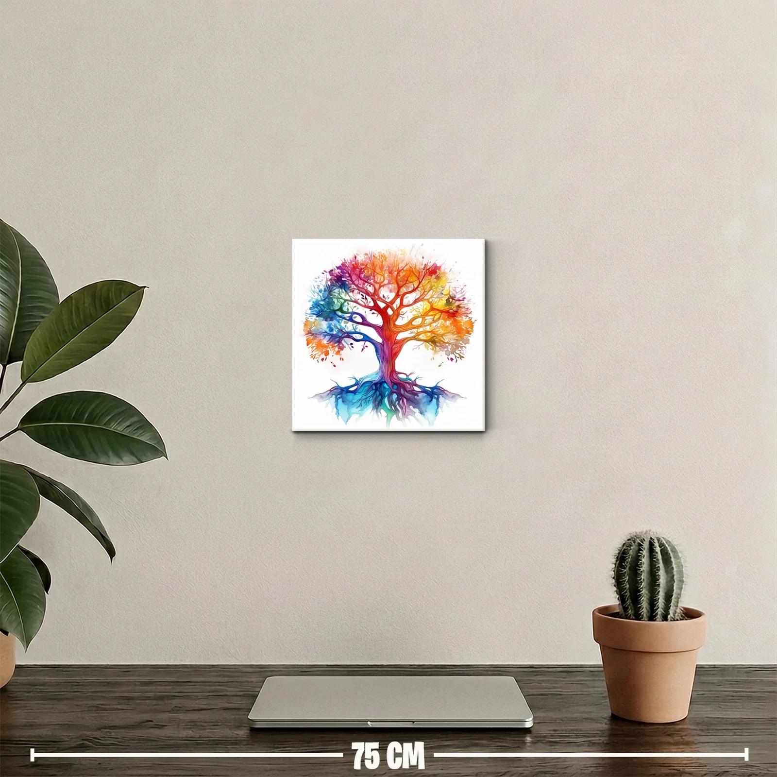 Árbol multicolor que irradia vida y energía vibrante — miniatura 2