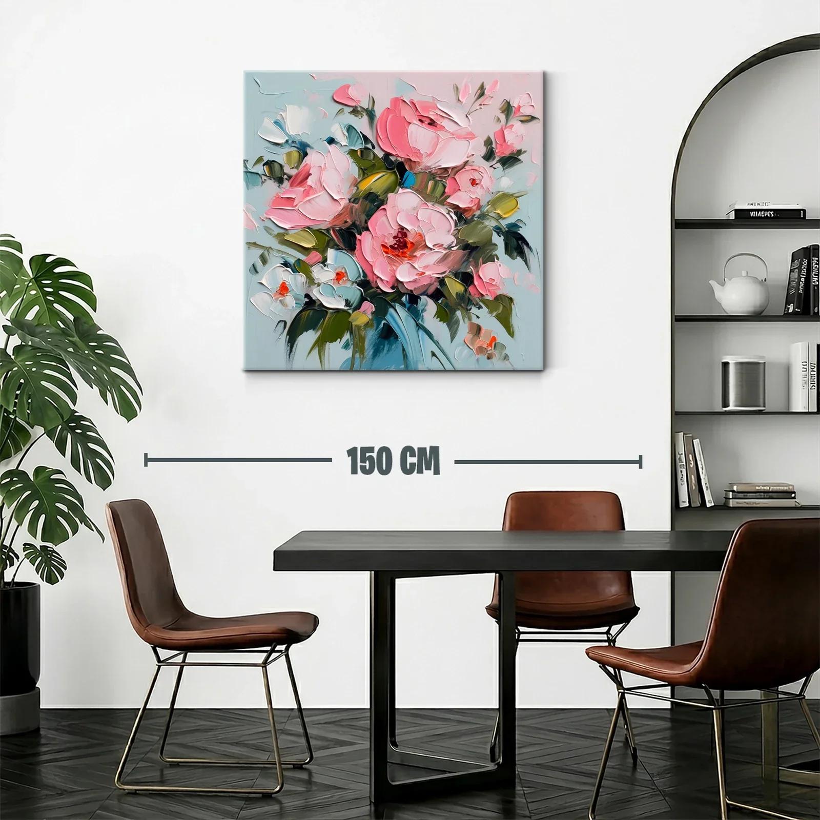 Ramo de flores en tonos rosa y blanco vibrantes — miniatura 2