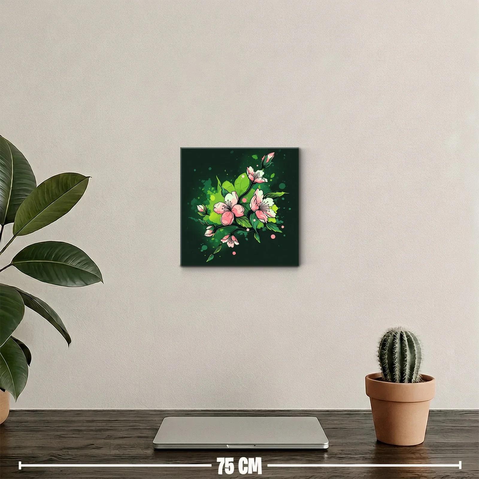 Cuadro decorativo con ramo de flores delicadas y vibrantes — miniatura 2