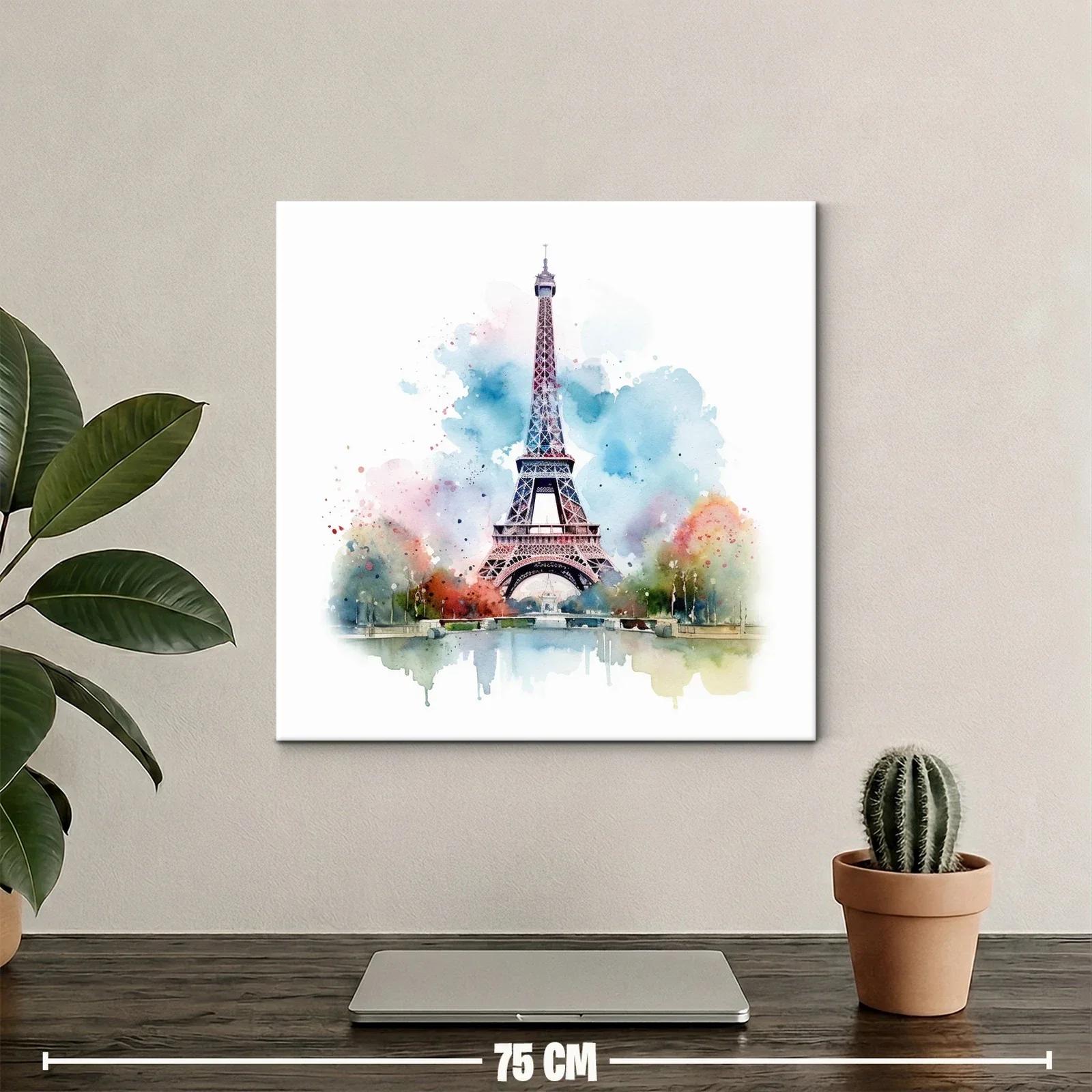 Elegancia parisina en acuarela con tonos vibrantes — miniatura 2