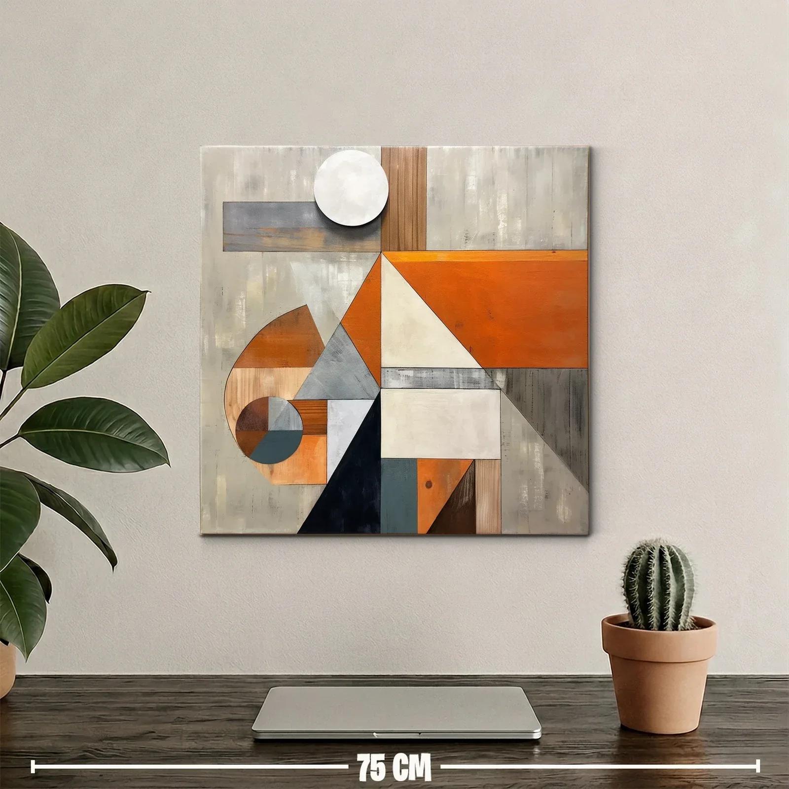 Composición geométrica en tonos cálidos y neutros — miniatura 2