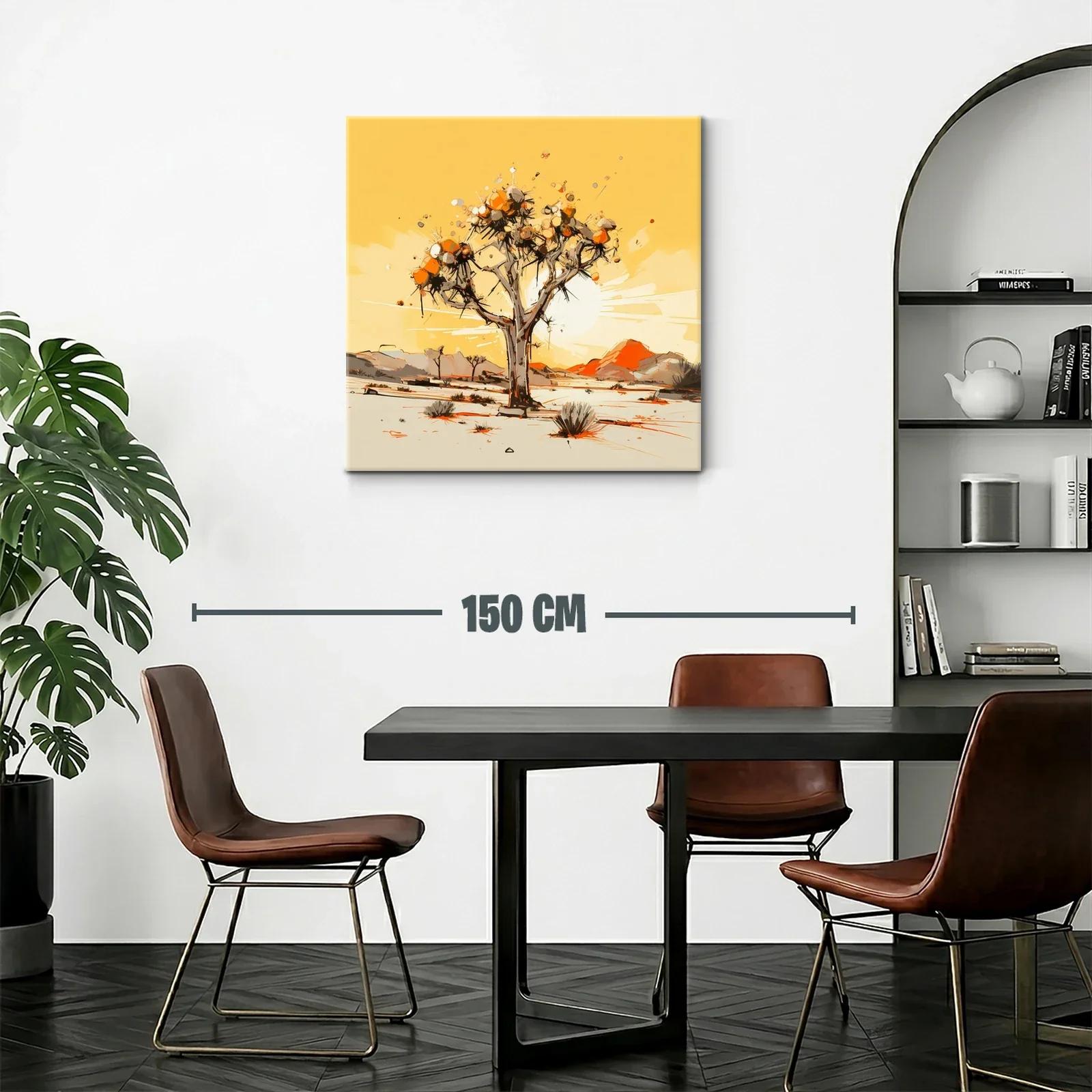 Cuadro Árbol en Paisaje Desértico con Tonos Cálidos — miniatura 2