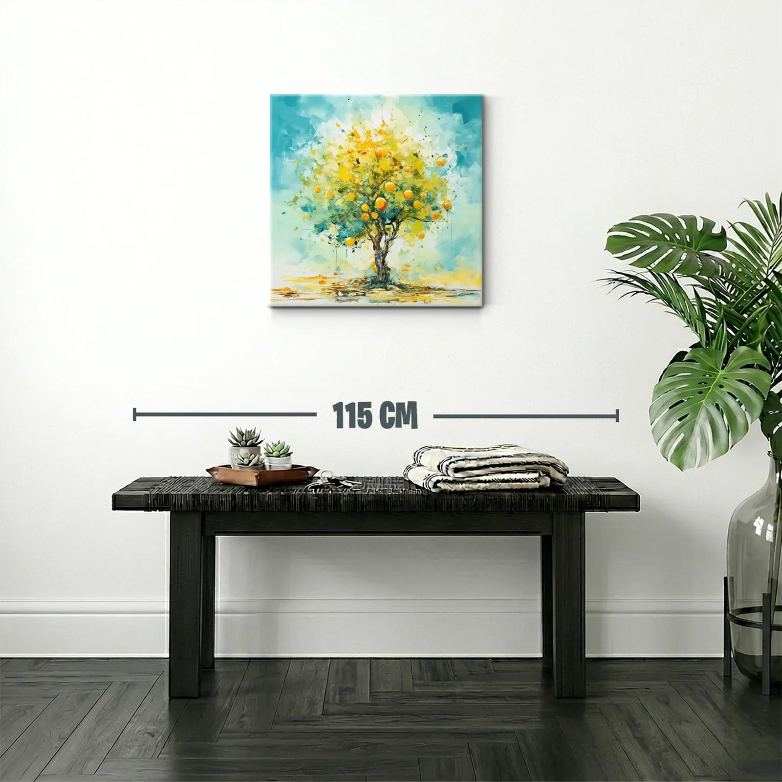 Árbol de cítricos brillante con tonos vibrantes — miniatura 2