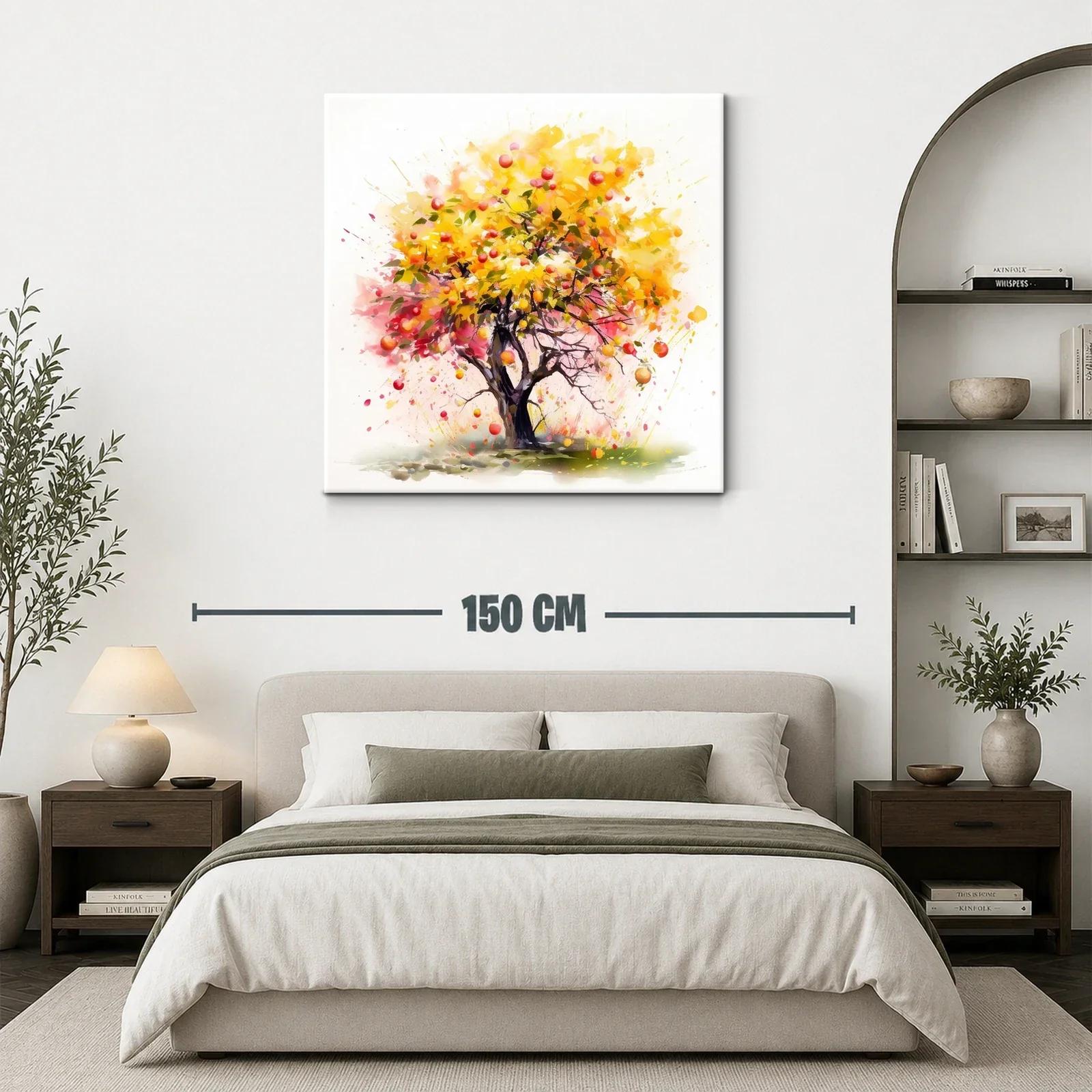 Árbol vibrante con frutos rojos y hojas doradas — miniatura 3
