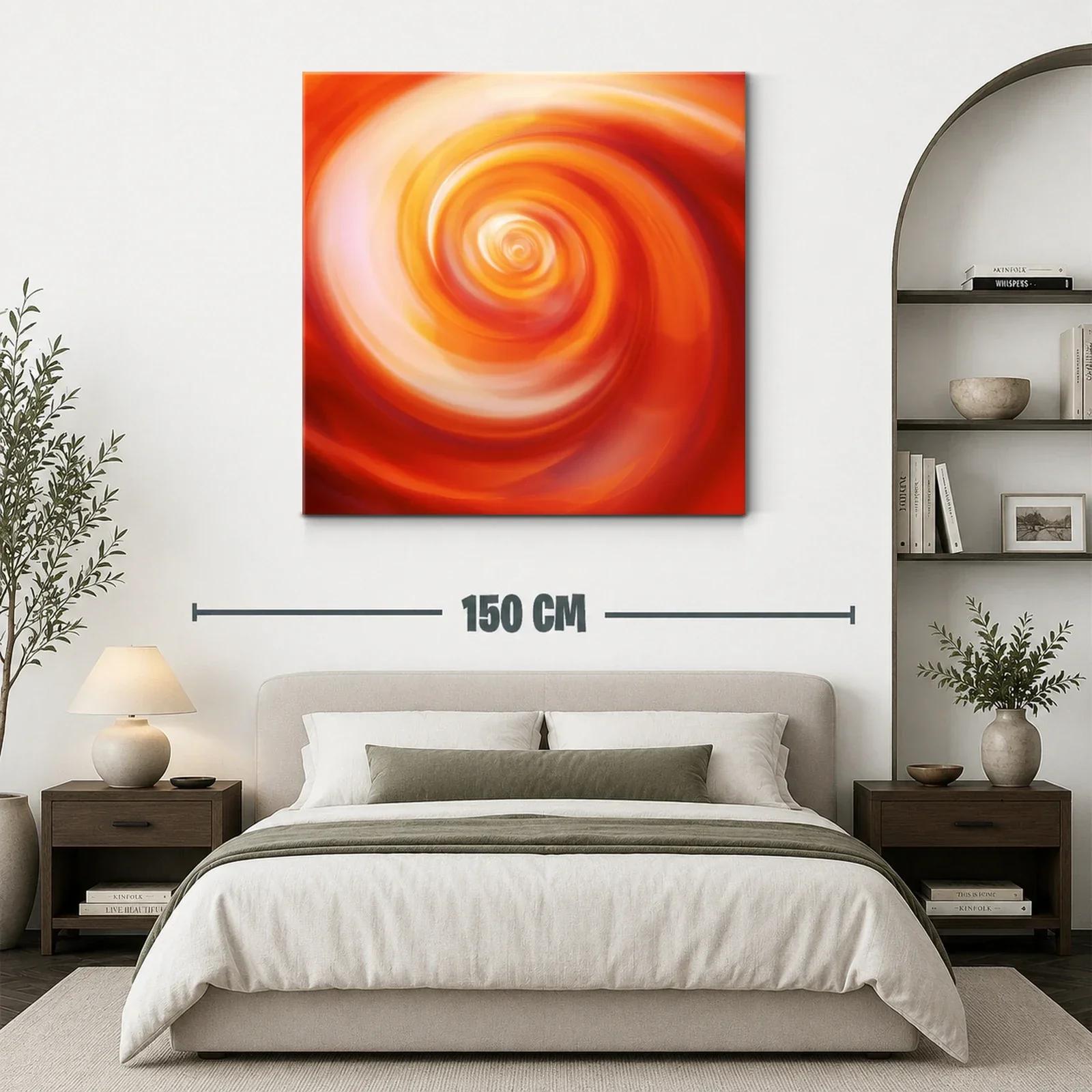 Espiral cálida en tonos anaranjados vibrantes — miniatura 3