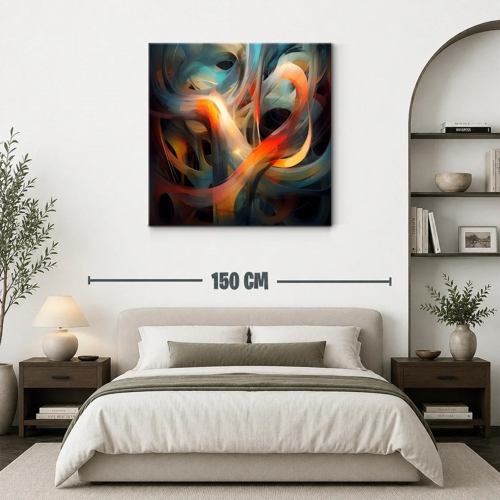 Movimiento abstracto en tonos cálidos y fríos — miniatura 3
