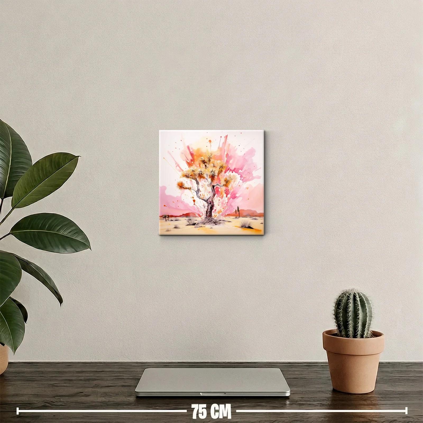 Árbol desértico con explosión de colores cálidos — miniatura 2