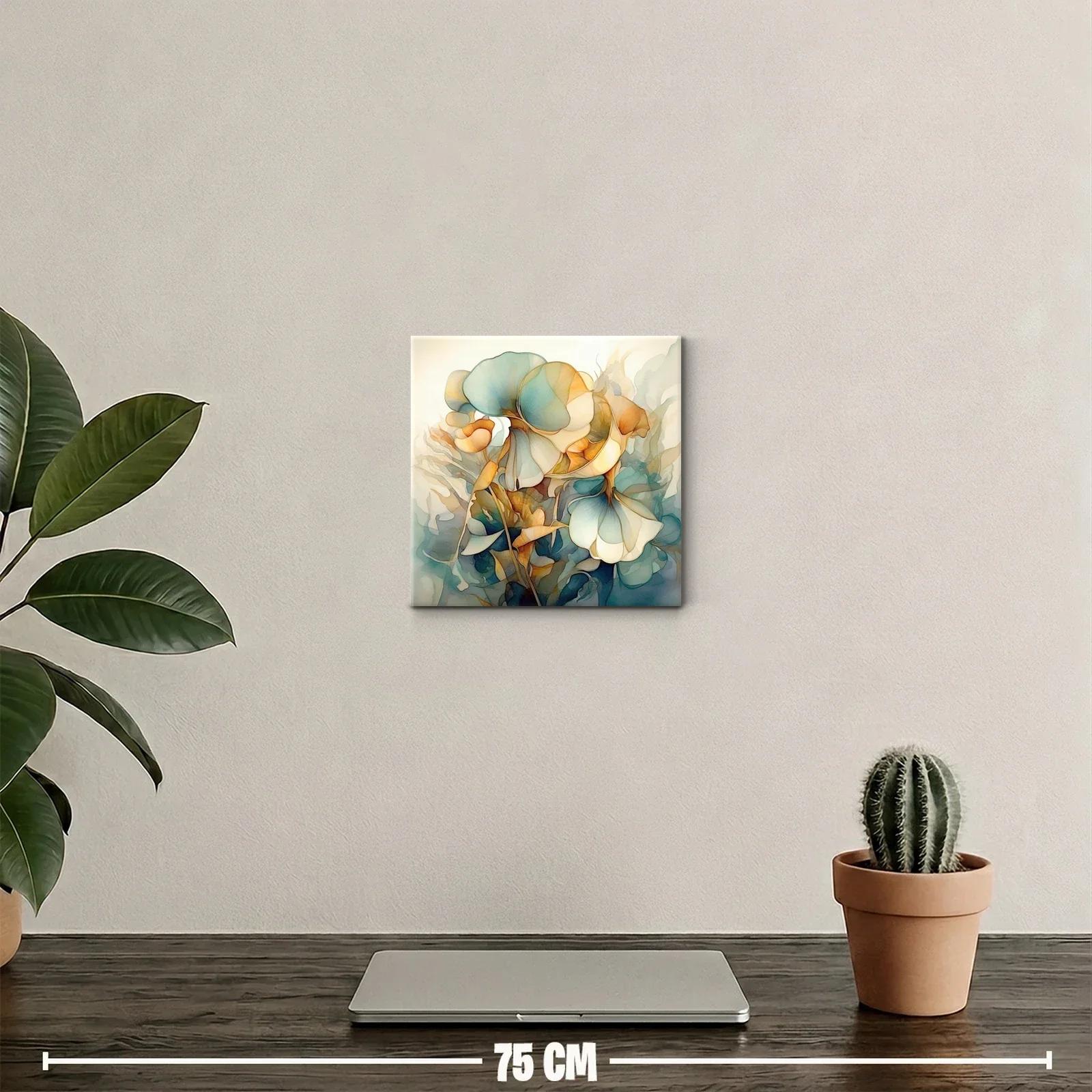 Flores delicadas en tonos suaves y cálidos para decoración — miniatura 2