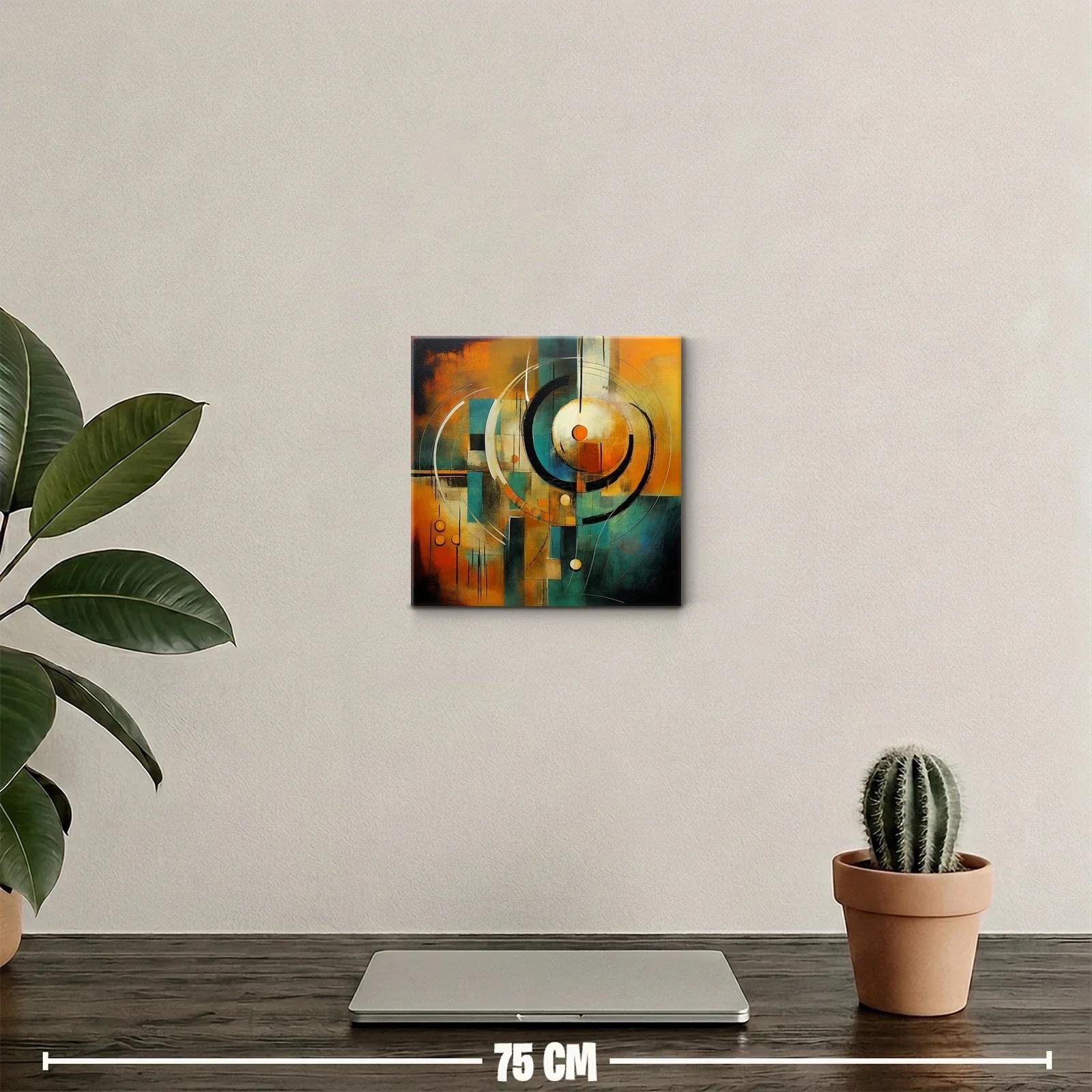 Composición abstracta vibrante con círculos dinámicos — miniatura 2