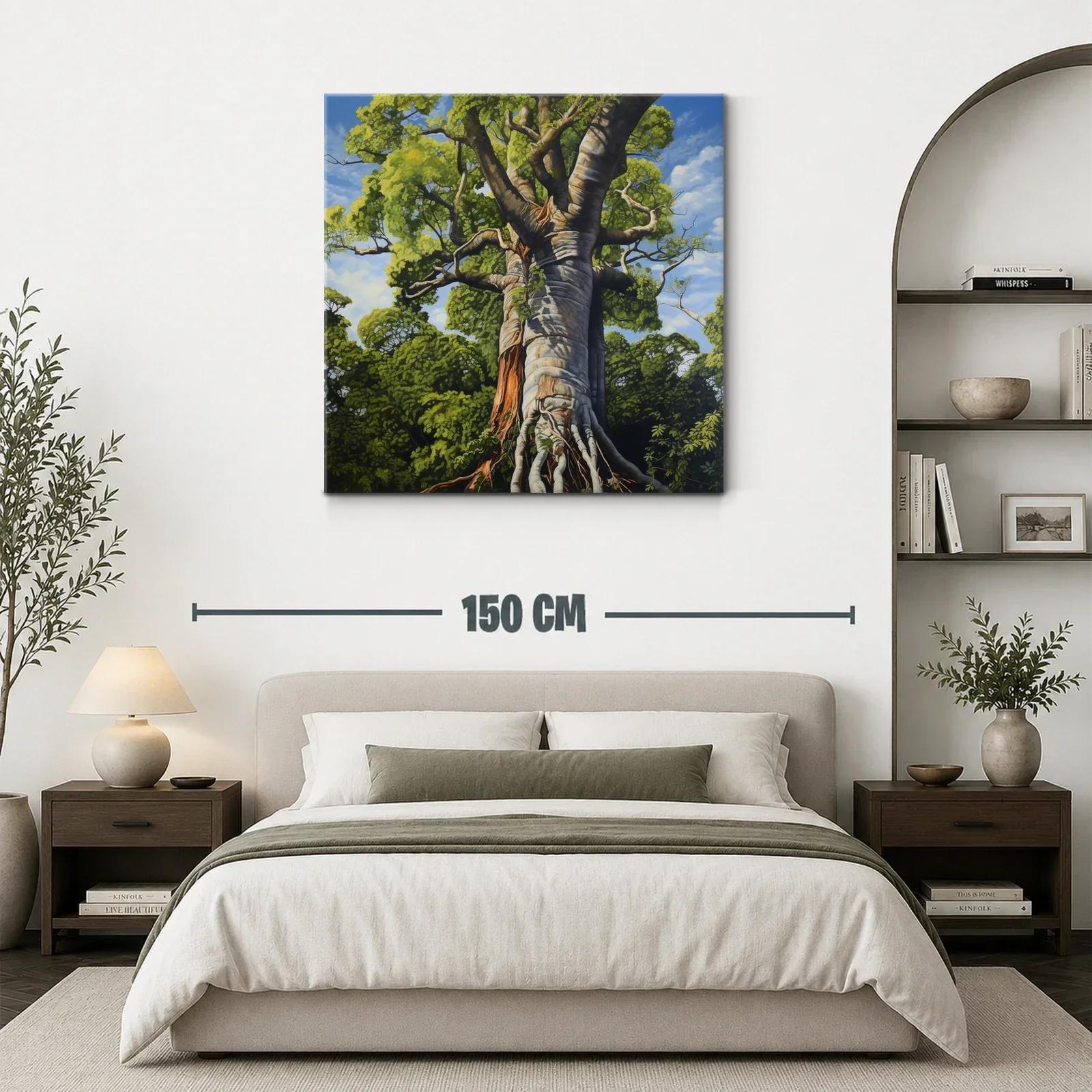 Impresionante árbol gigante en vibrantes tonos verdes y azules — miniatura 3