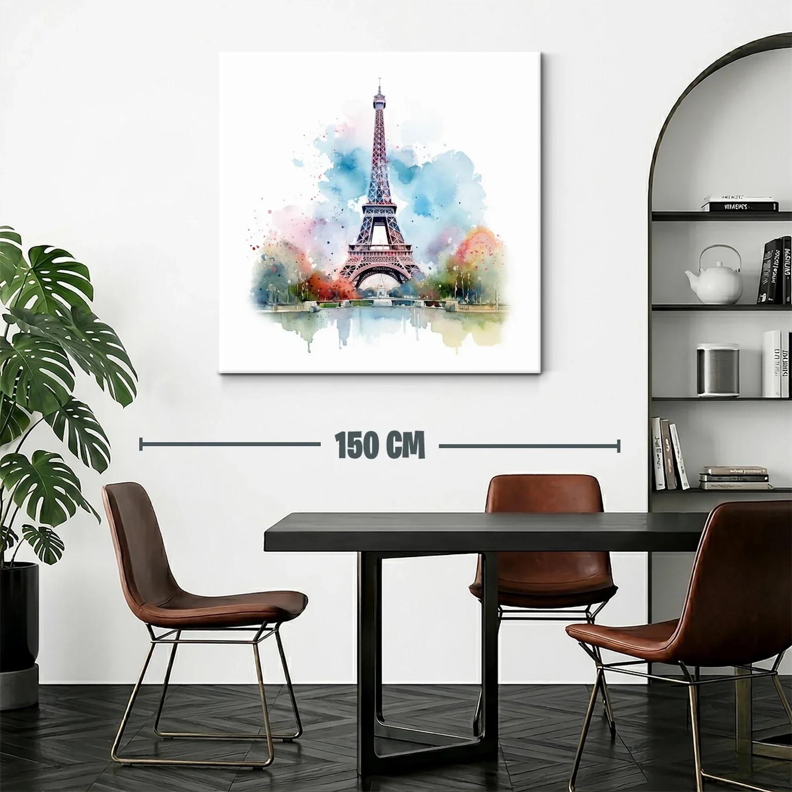 Elegancia parisina en acuarela con tonos vibrantes — miniatura 2