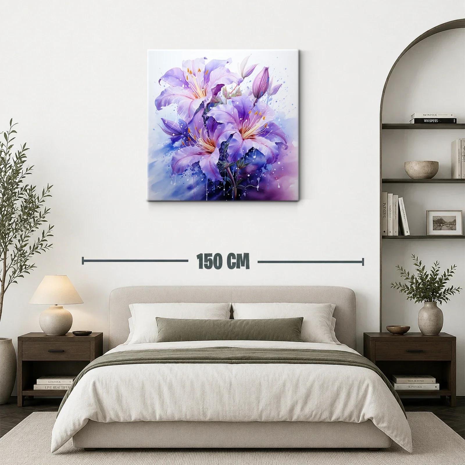 Flores Líricas en Tonos Violetas y Lilas — miniatura 3