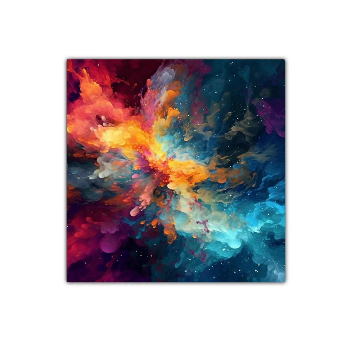 Explosión de colores en armonía vibrante y profunda