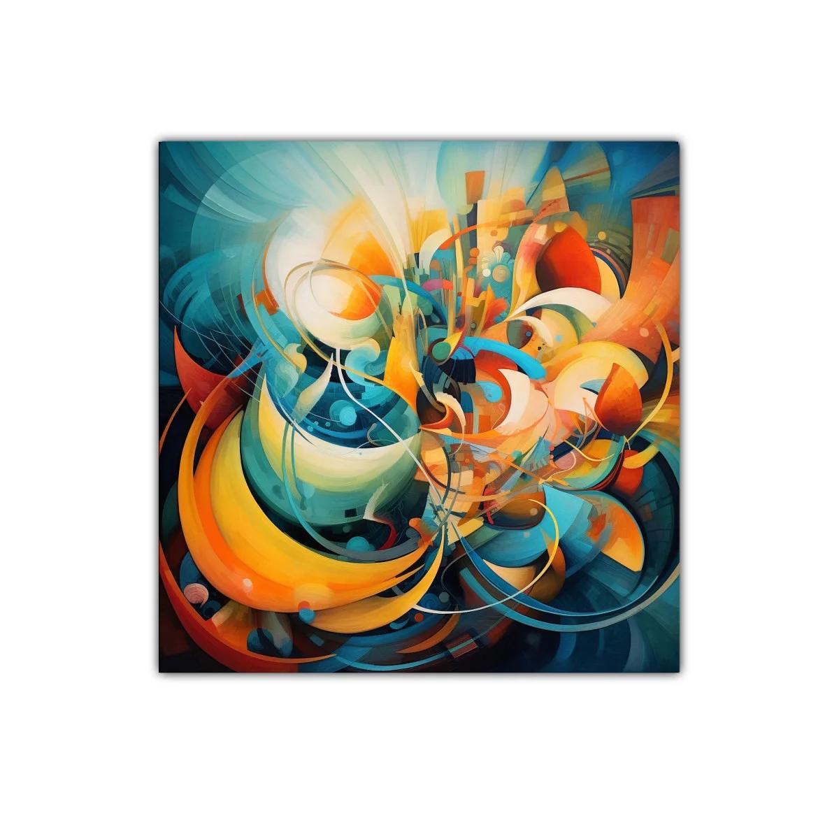 Explosión de colores vibrantes y formas dinámicas — miniatura 1