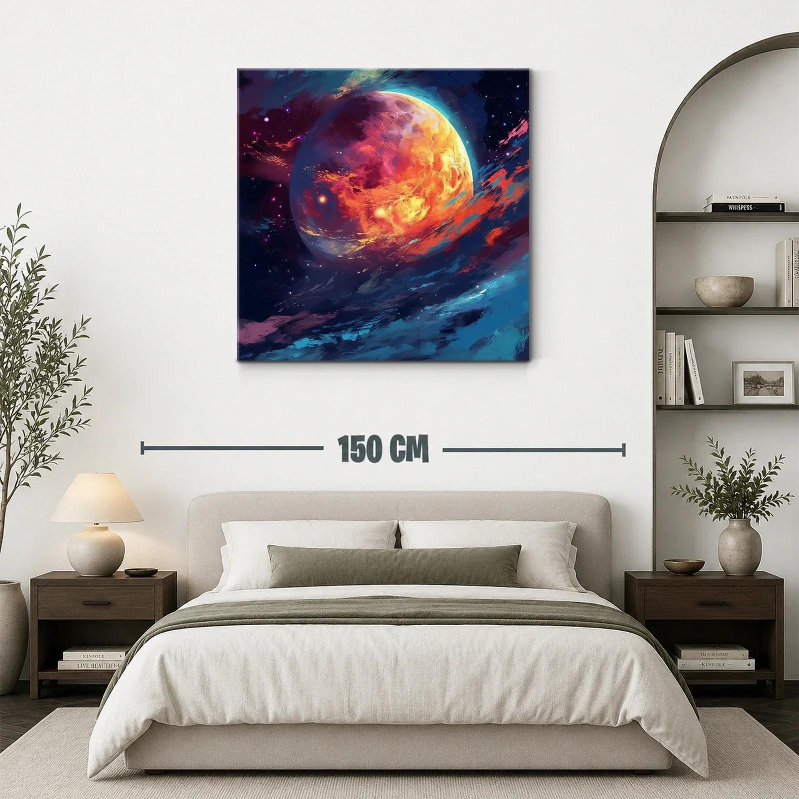 Inspirador planeta en vibrantes tonos cálidos y fríos — miniatura 3