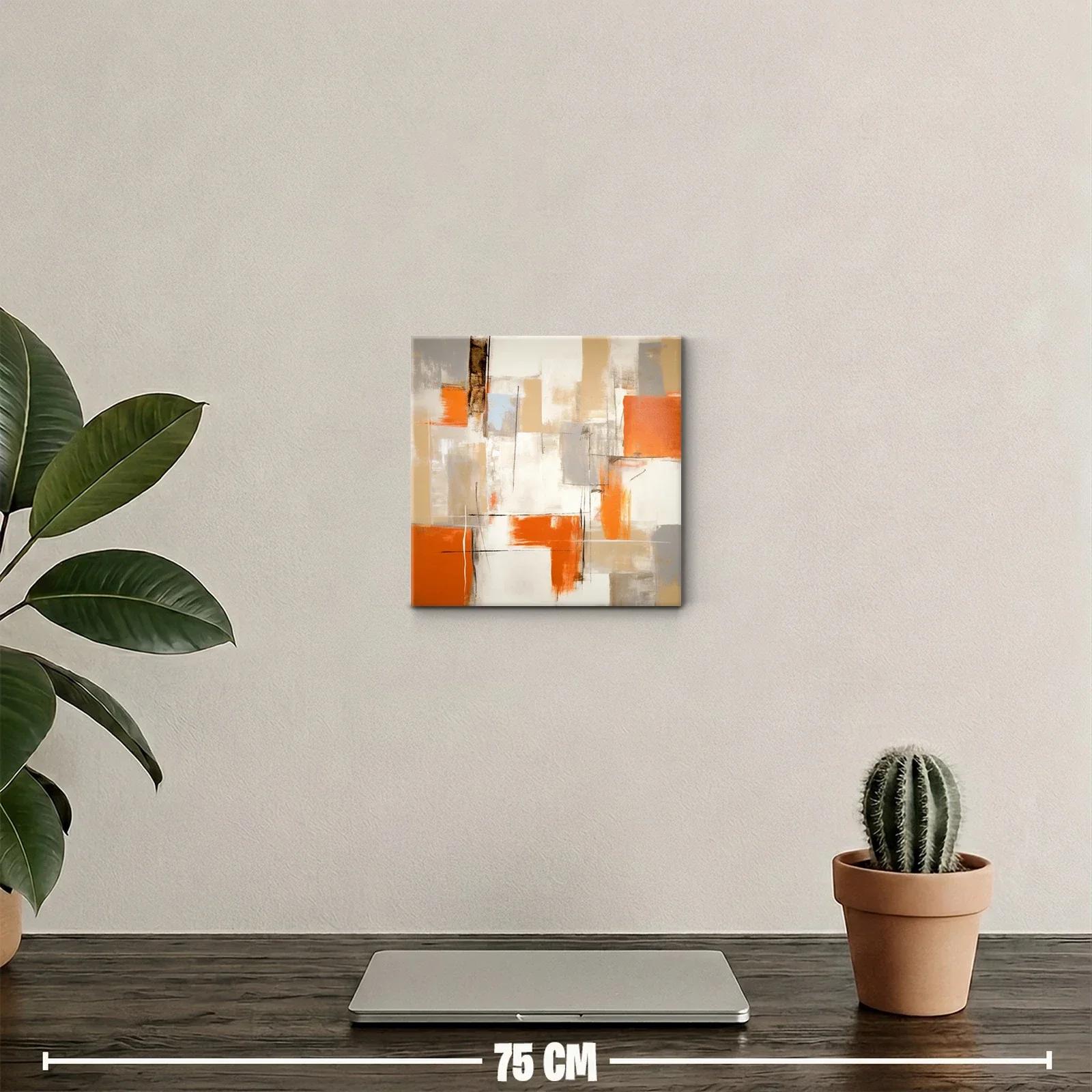Composición abstracta con tonos cálidos y vivos contrastes — miniatura 2