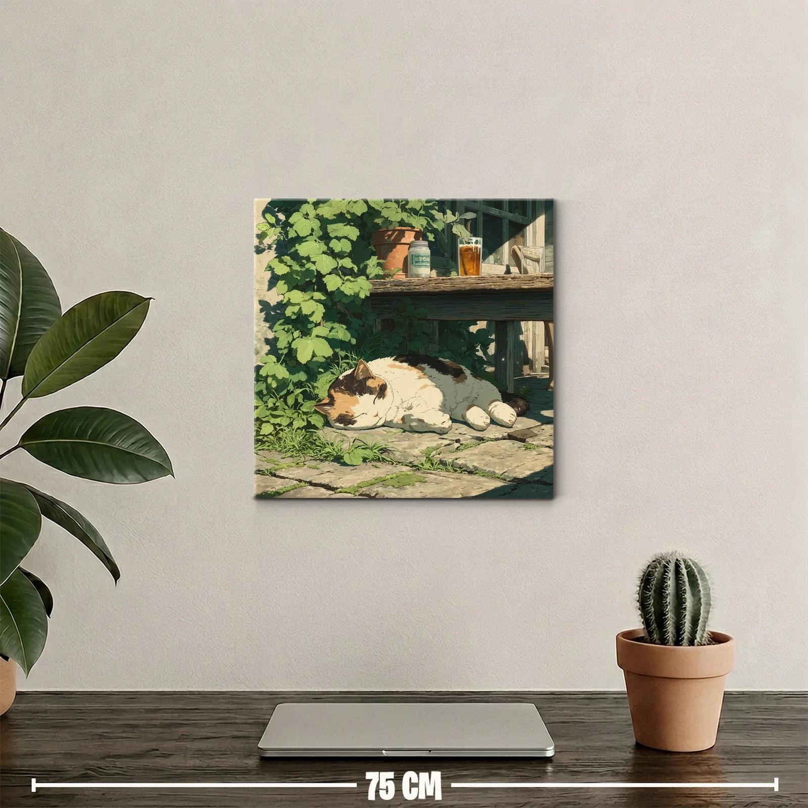 Tranquilidad felina bajo la cálida luz del sol — miniatura 2