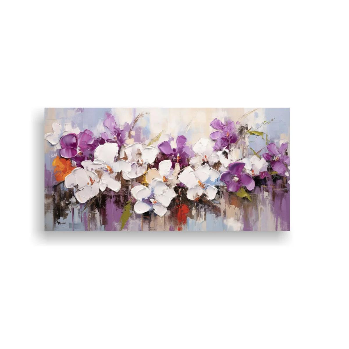 Cuadro orquídeas moradas con brotes pequeños — imagen principal