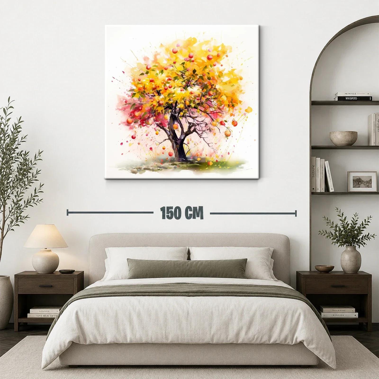 Árbol vibrante con frutos rojos y hojas doradas — miniatura 3