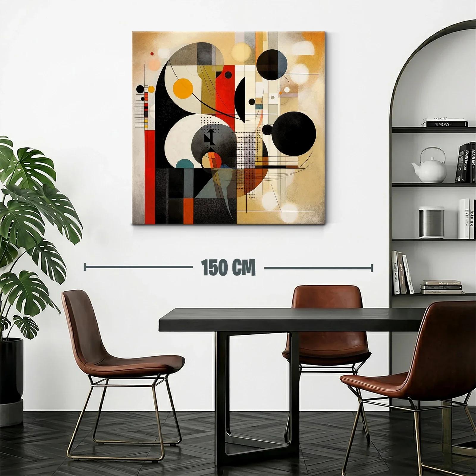 Composición abstracta con formas geométricas y contrastes vivos — miniatura 2
