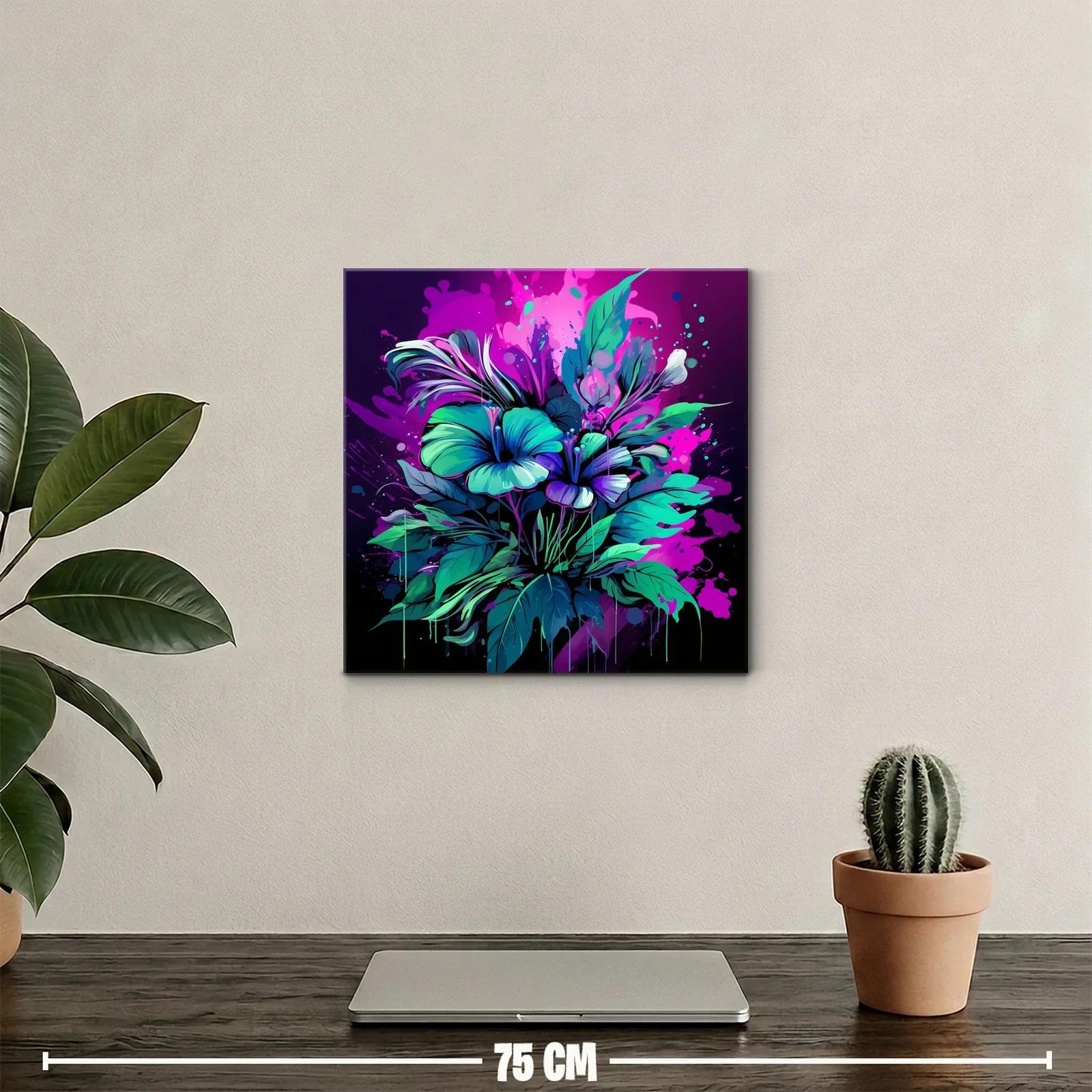 Explosión floral en tonos vibrantes y contrastes luminosos — miniatura 2