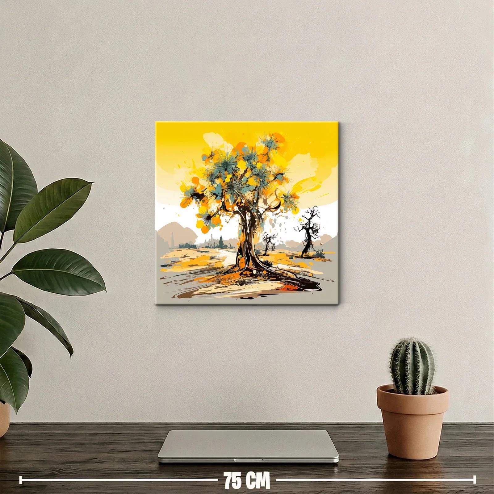 Árbol abstracto con tonos cálidos y vibrantes — miniatura 2