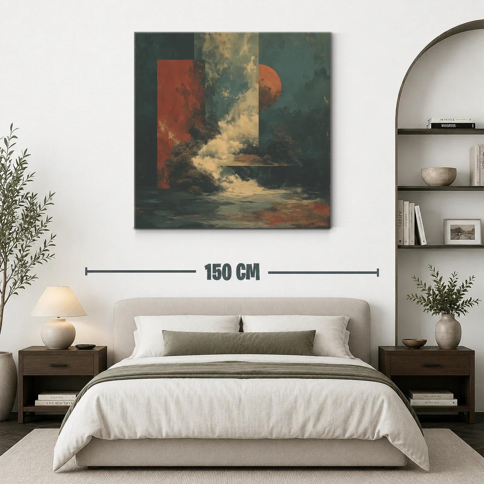 Composición abstracta con atmósfera nebulosa y tonos cálidos — miniatura 3