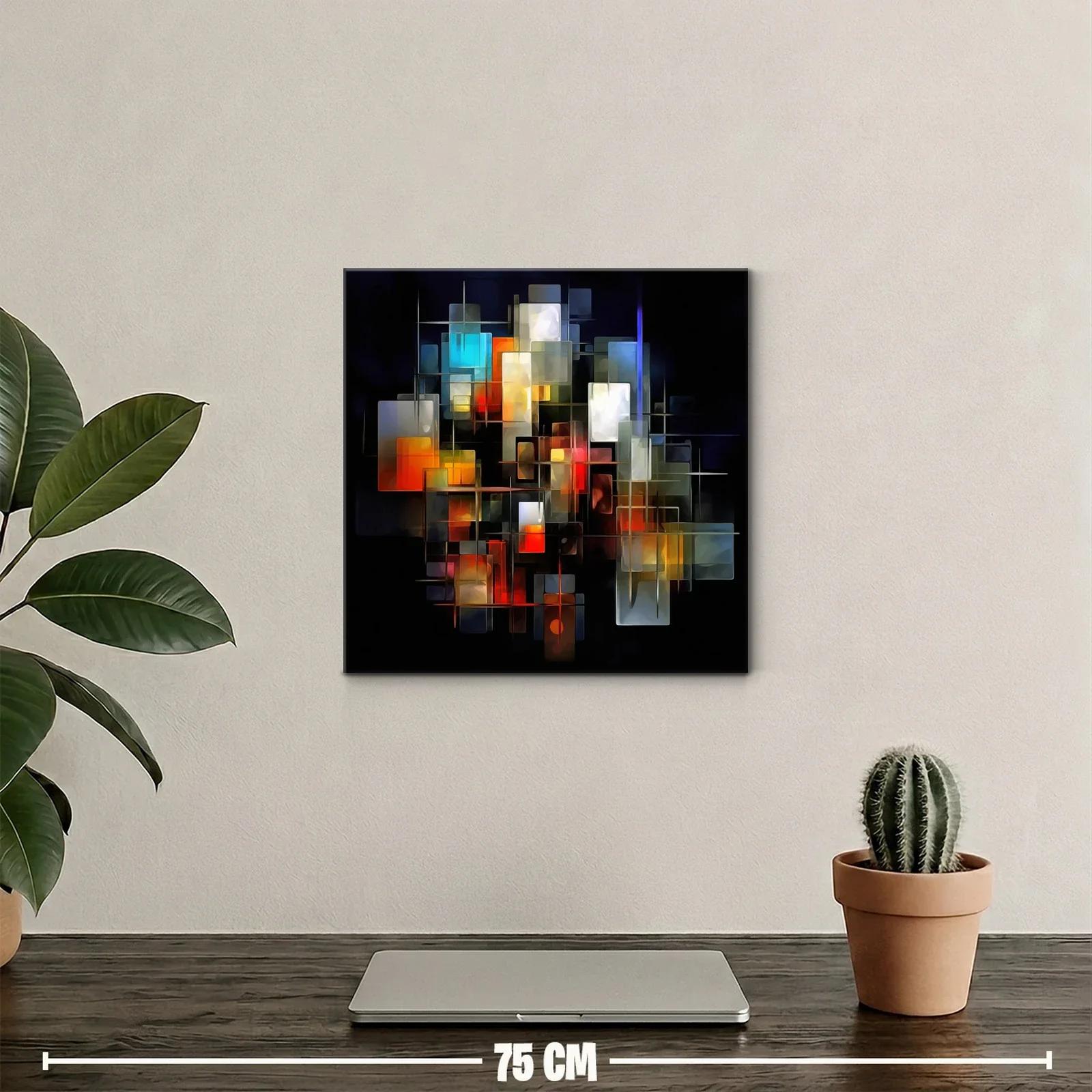 Composición abstracta de formas y luces vibrantes — miniatura 2