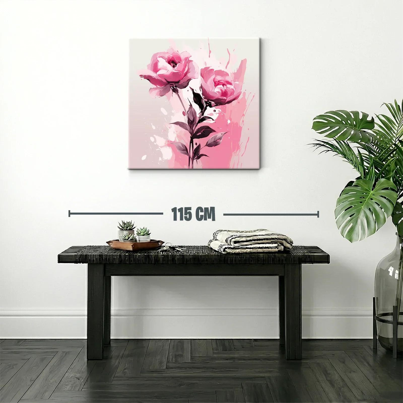 Elegancia floral con rosas en tonos rosas vibrantes — miniatura 2