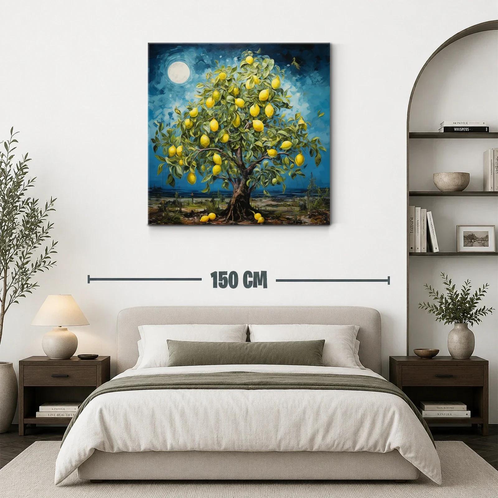Árbol de Limones en Noche de Luna Llena — miniatura 3