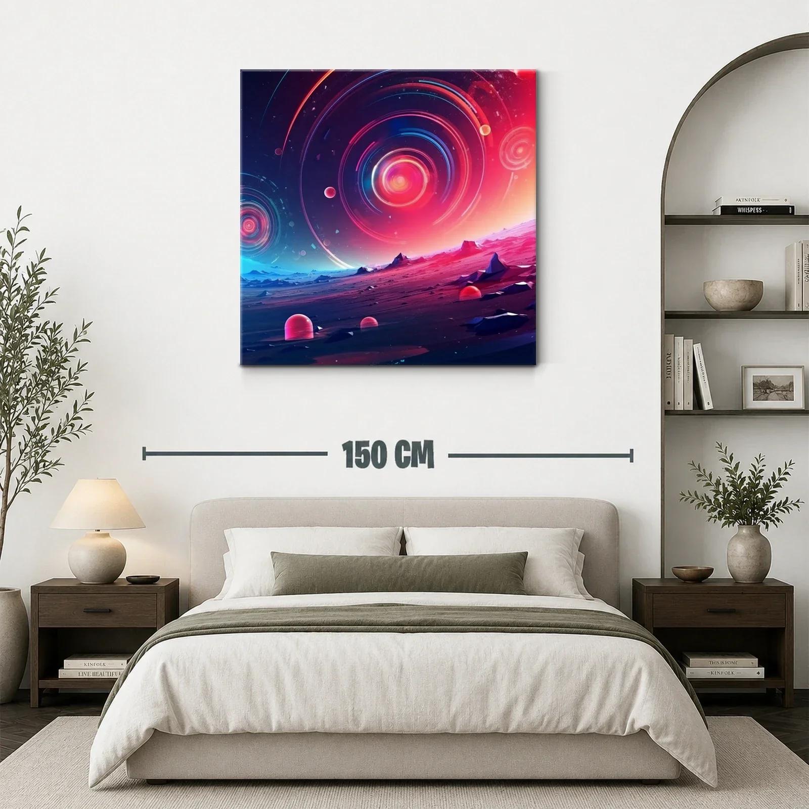 Paisaje cósmico con espirales de luz y tonos vibrantes — miniatura 3