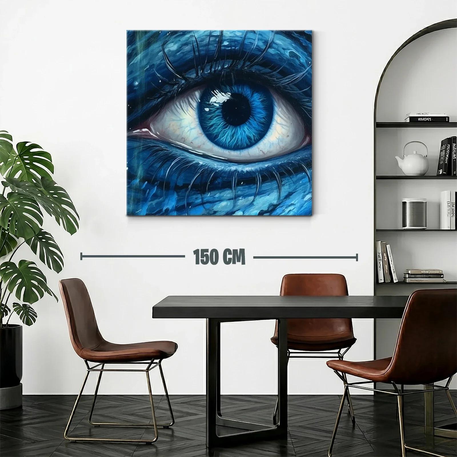 Impactante mirada azul para captar toda la atención — miniatura 2