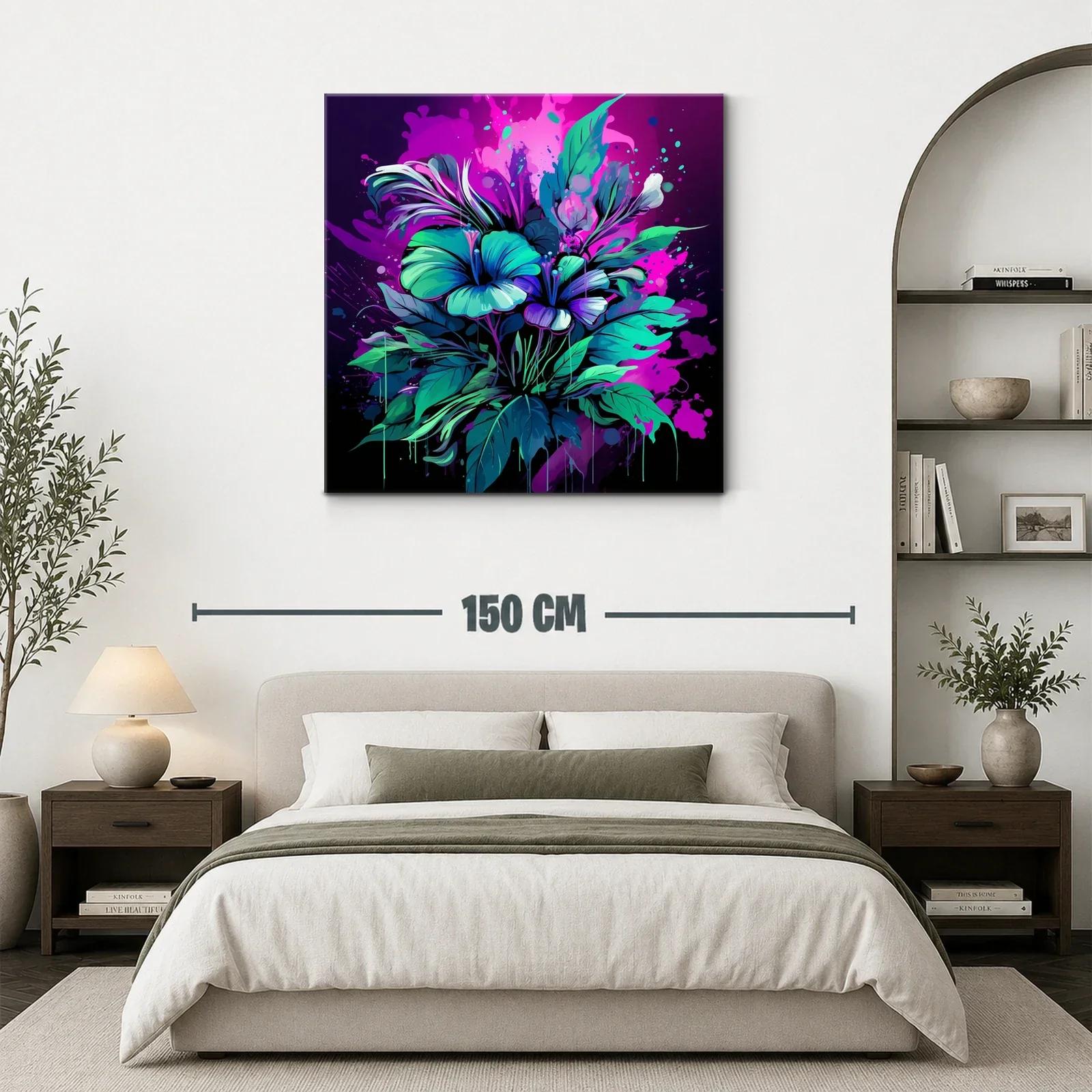 Explosión floral en tonos vibrantes y contrastes luminosos — miniatura 3
