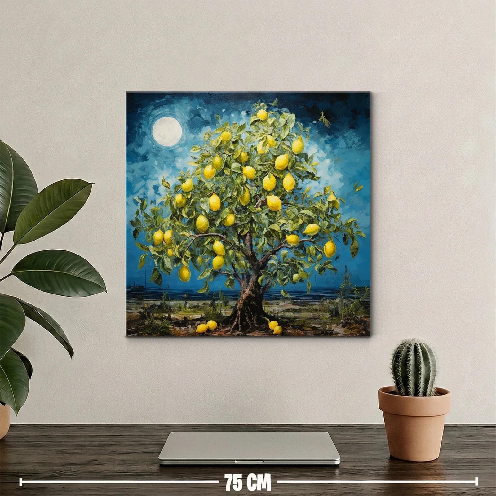 Árbol de Limones en Noche de Luna Llena — miniatura 2