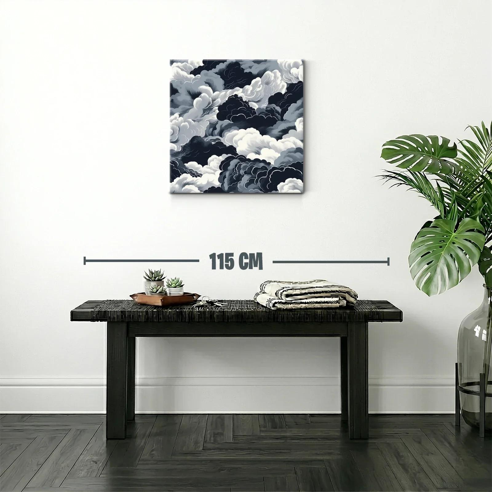 Composición de nubes en tonos grises y negros intensos — miniatura 2