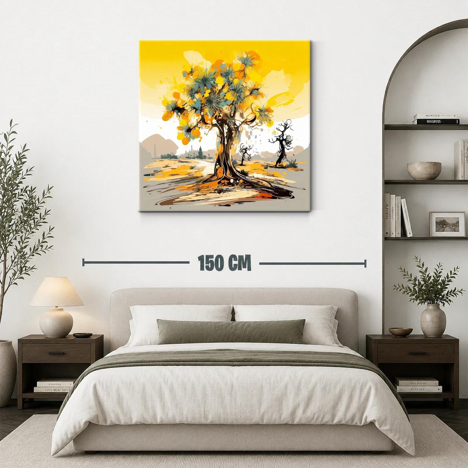 Árbol abstracto con tonos cálidos y vibrantes — miniatura 3