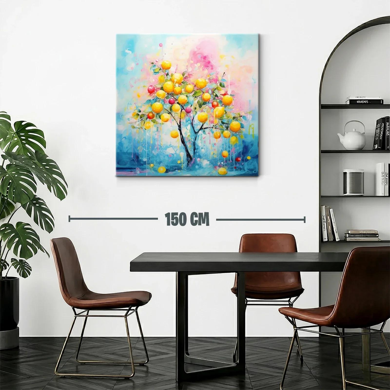 Árbol frutal con tonos vibrantes y atmósfera luminosa — miniatura 2