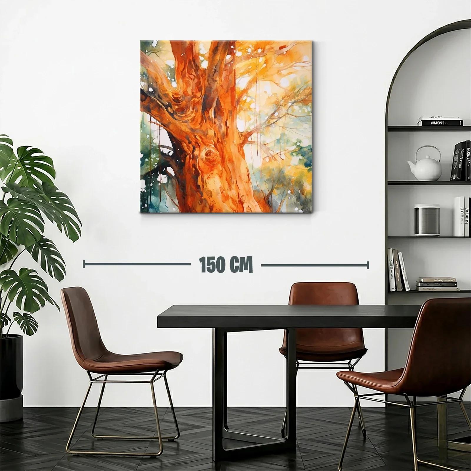 Árbol iluminado con tonos cálidos y detalle natural — miniatura 2