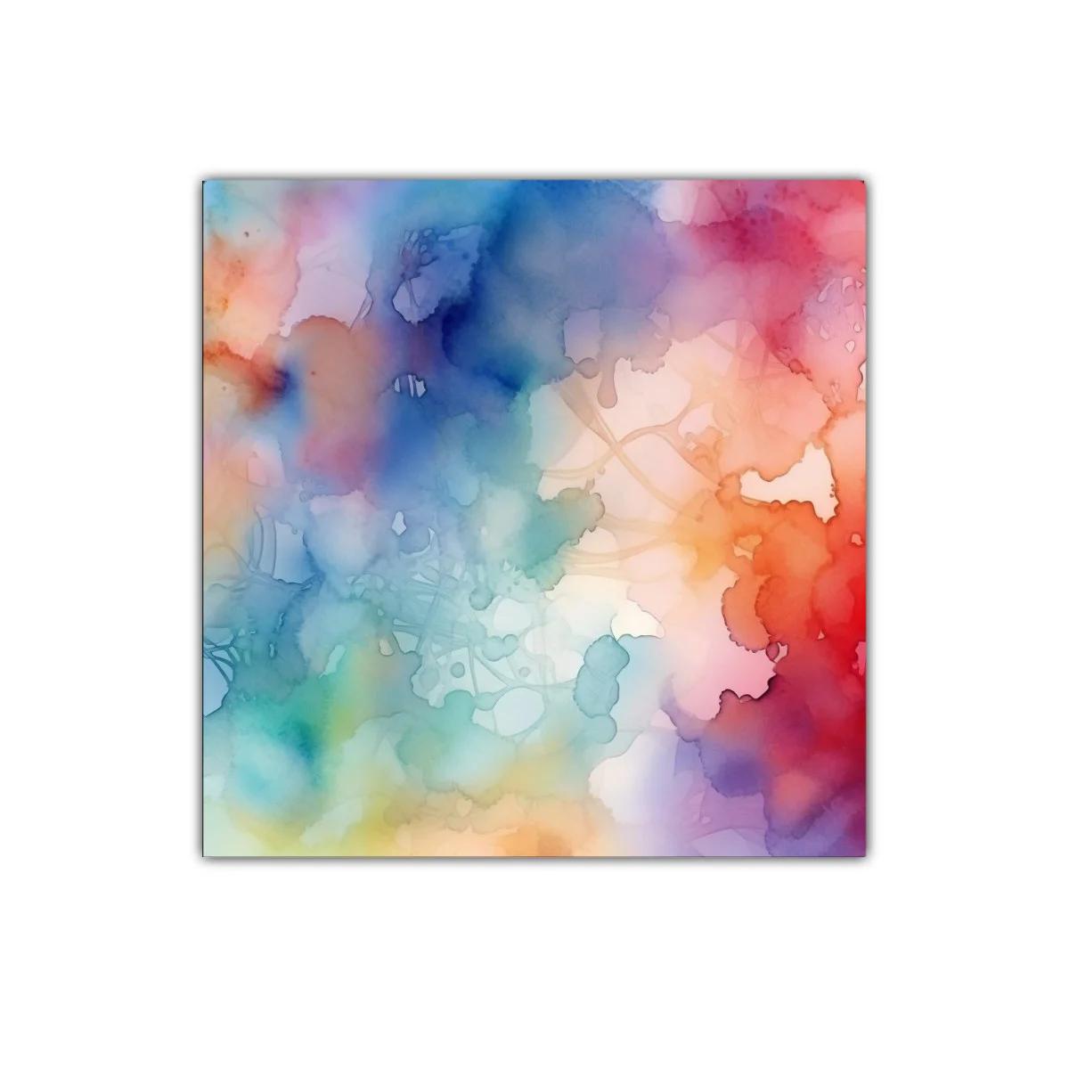 Cuadro abstracto con armonía de colores vivos y suaves tonos pastel — miniatura 1