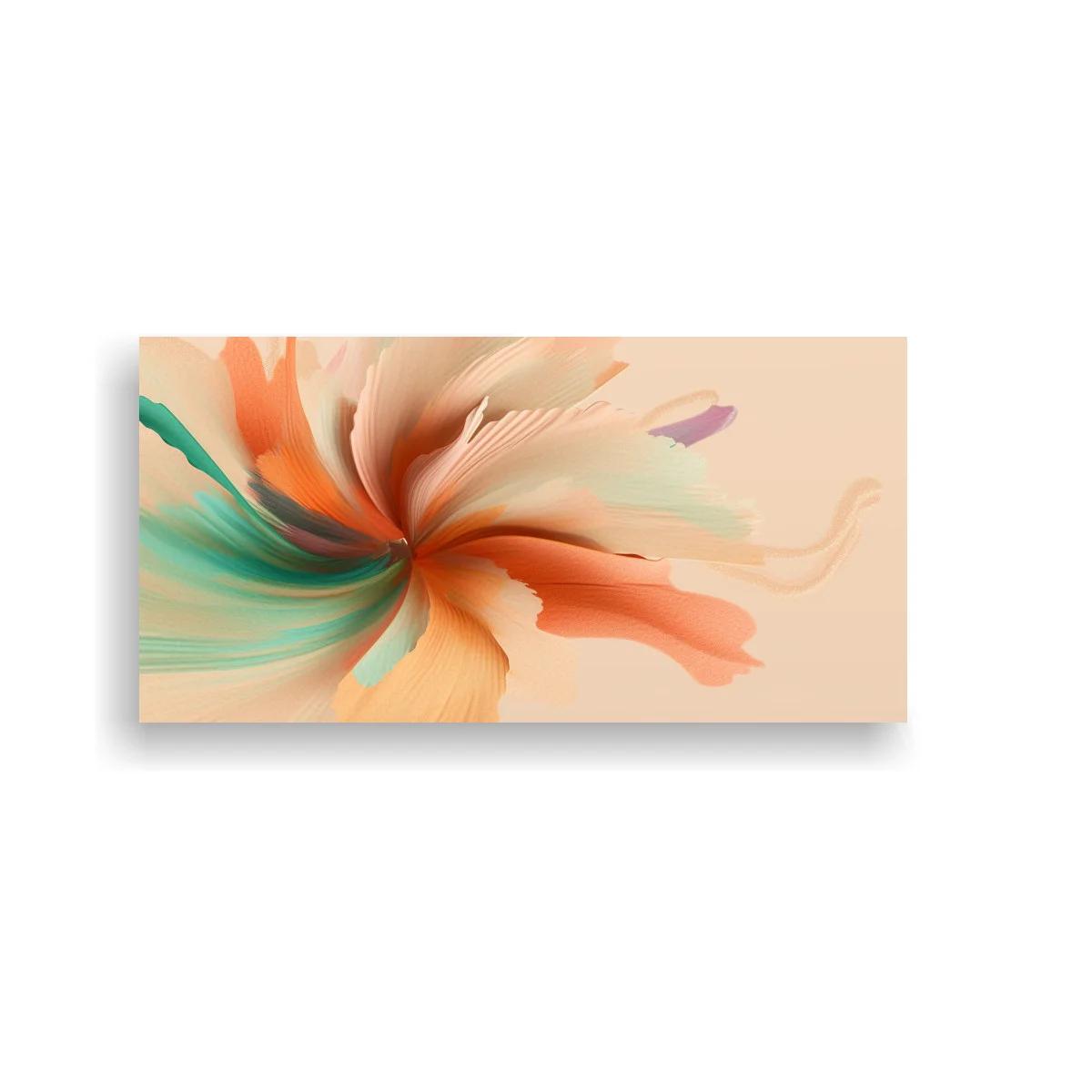 Cuadro flor abstracta con núcleo en espiral — imagen principal