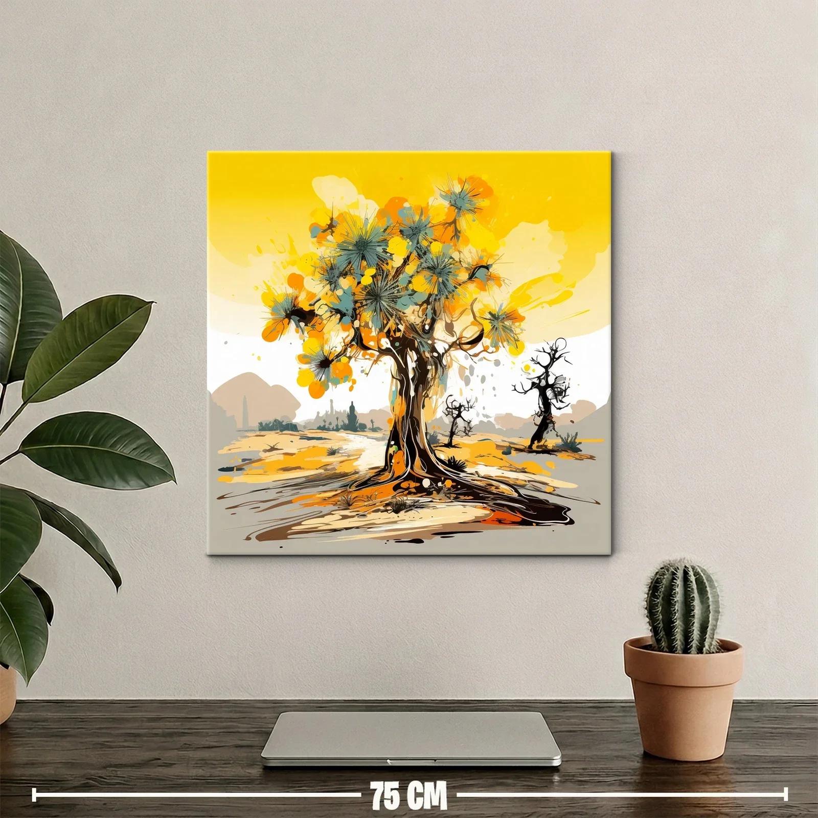 Árbol abstracto con tonos cálidos y vibrantes — miniatura 2