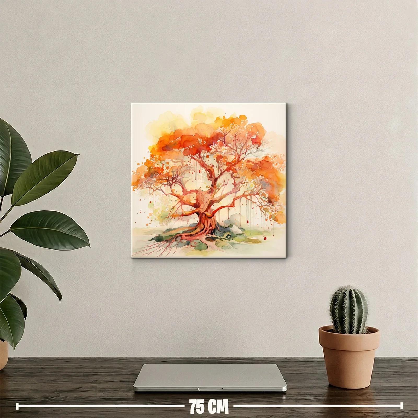 Árbol en tonos cálidos que irradian energía y vida — miniatura 2