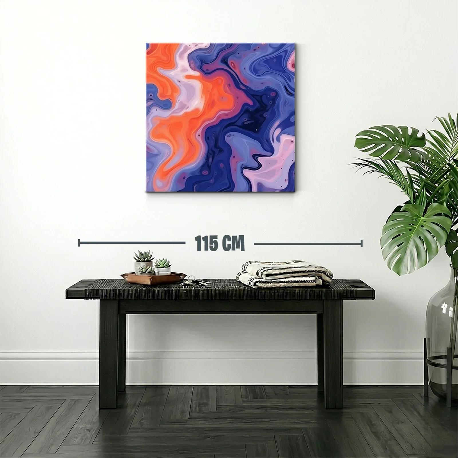 Composición abstracta con fluidas formas en tonos vivos — miniatura 2