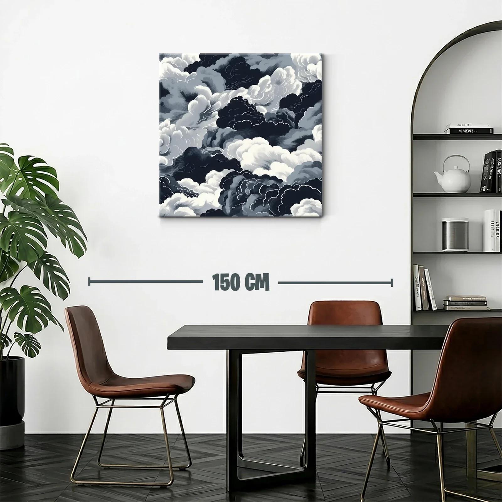 Composición de nubes en tonos grises y negros intensos — miniatura 2