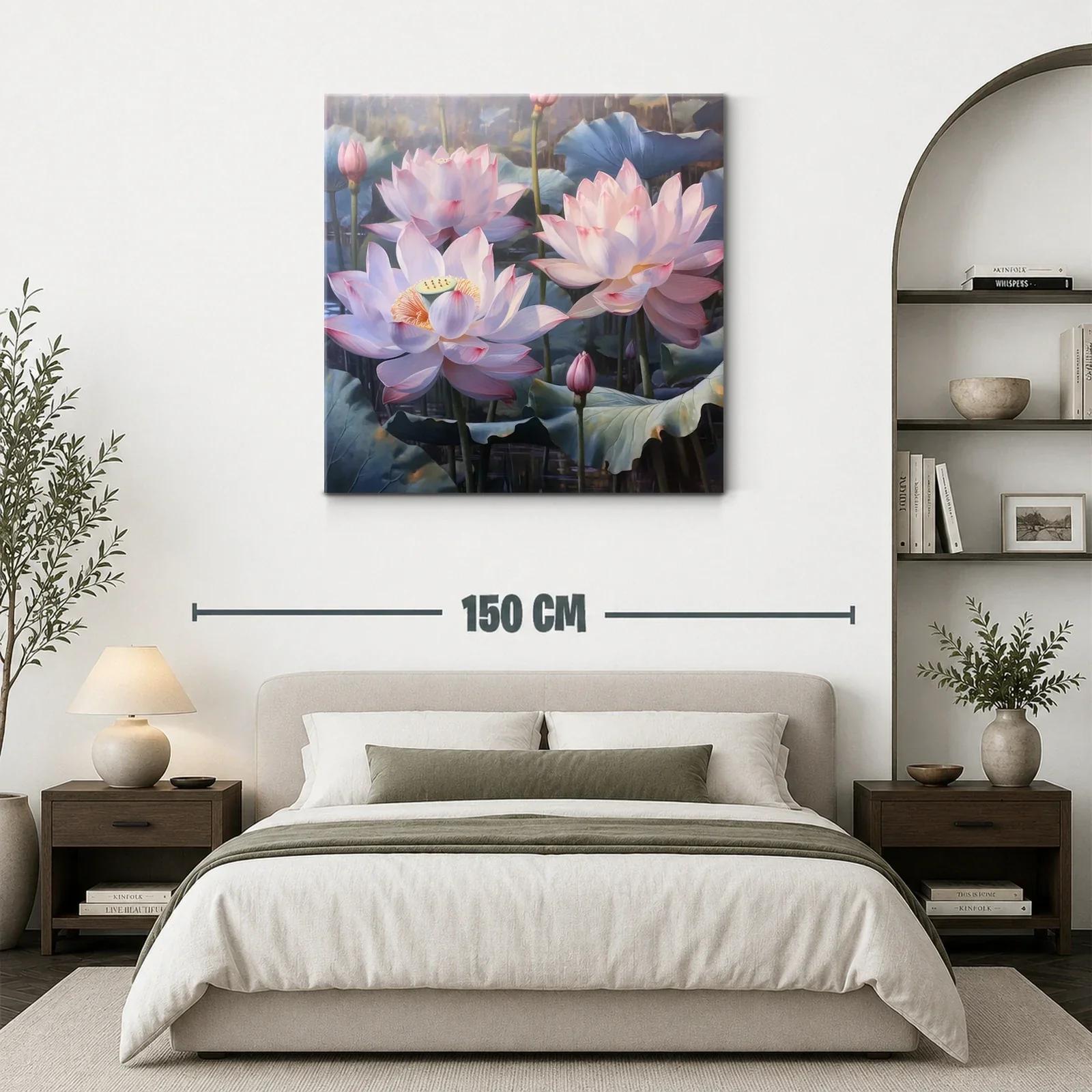 Elegancia natural de flores de loto en tonos suaves — miniatura 3