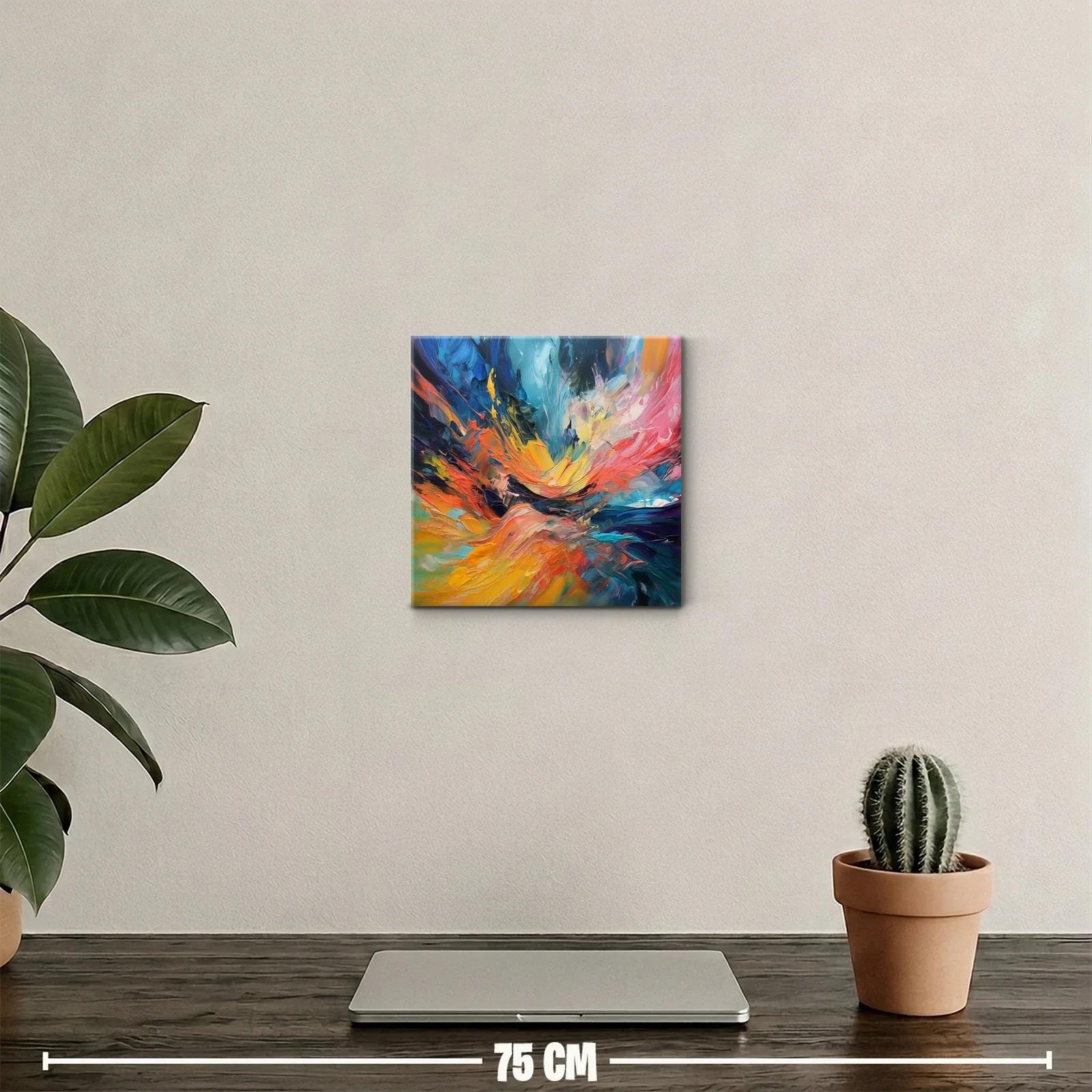 Explosión dinámica de colores vibrantes y formas fluidas — miniatura 2