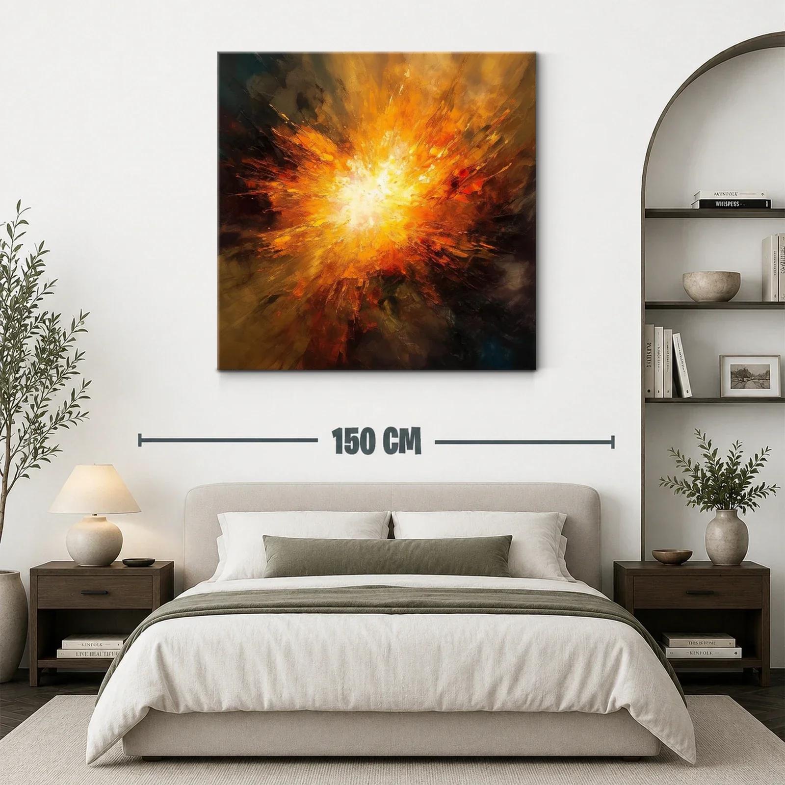Explosión de luz cálida en explosión abstracta vibrante — miniatura 3