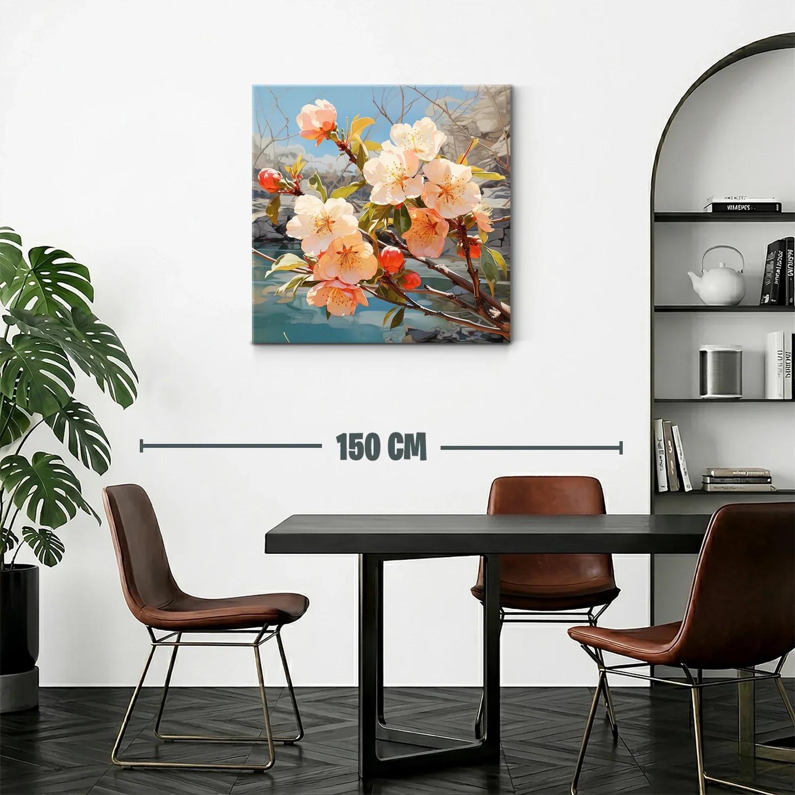 Ramo de flores delicadas en tonos cálidos y fondo natural — miniatura 2